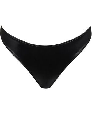 Maison Close Splash Thong Bikini Bottoms - Grey