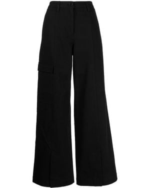 Goen.J Wide-Leg Cargo Pants - Black
