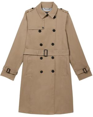 Brooks Brothers Gabardina Con Cinturón - Neutro