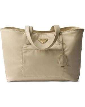 Prada Medium Re-Edition 1978 Tote Bag - Natural
