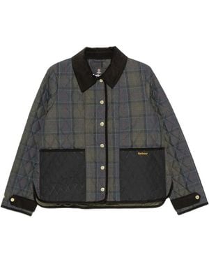 Barbour Ainsdale Checked Quilted Jacket - Black