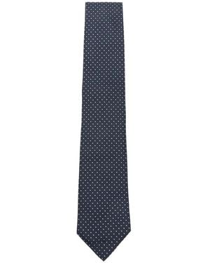 Dell'Oglio Martin Polka Dot Tie - Blue