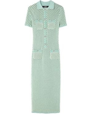 Versace Dress With Back Slit - Green