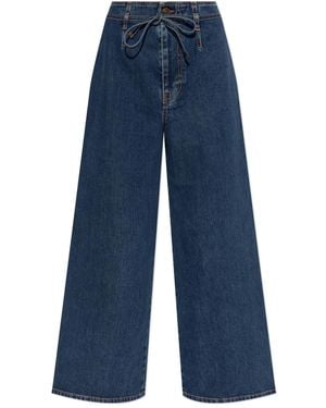 Etro Vaqueros anchos de algodón - Azul