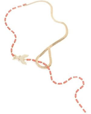 Patrizia Pepe Flyペンダント マルチチェーン ネックレス - メタリック