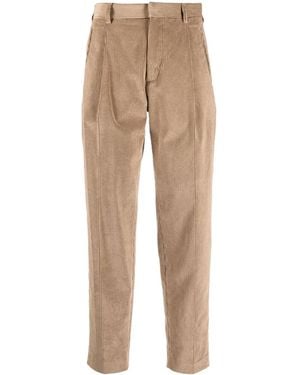 Woolrich Pleat-Detail Corduroy Trousers - Natural