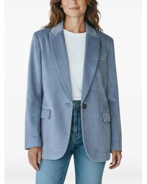 Brunello Cucinelli Peaked-Lapel Blazer - Blue