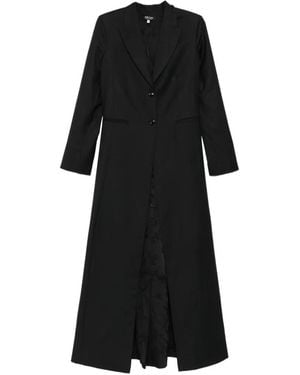 BLAKLACE Single-Breasted Coat - Black