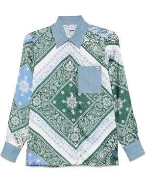 Liu Jo Bandana-Print Shirt - Blue