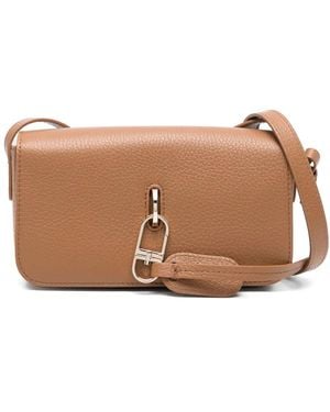 Giorgio Armani Mini Leather Cross Body Bag - Brown