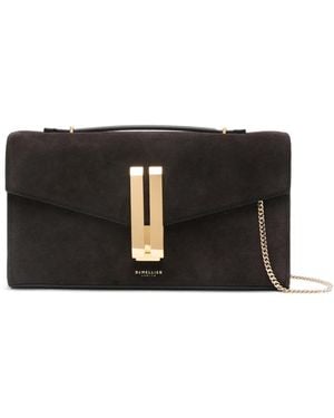 DeMellier Vancouver Suede Clutch Bag - Black