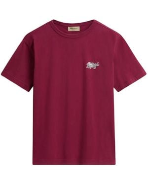 Woolrich Logo-Print T-Shirt - Purple
