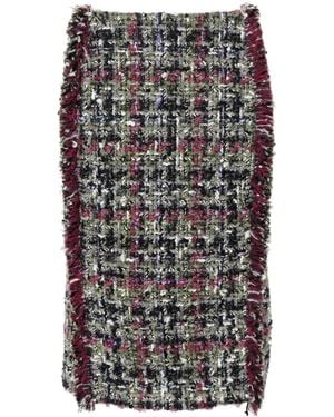 Etro Elegant Detailed Fall Skirt for Women - Grey