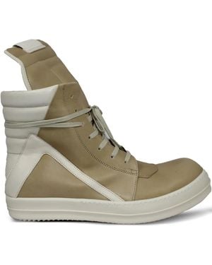 Rick Owens Botas Geobasket estilo zapatillas - Verde