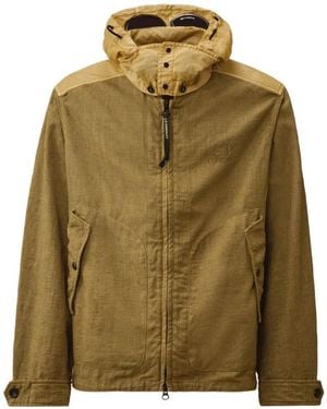 C.P. Company Rafia-R Mixed Goggle Jacket - Green