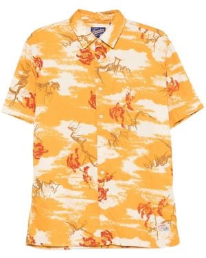 Superdry Floral-Print Shirt - Orange