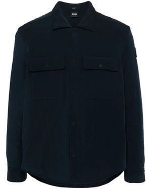 BOSS Piumino Con Applicazione - Blu