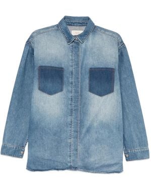 Triarchy Camisa con bolsillos - Azul