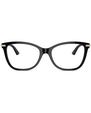 Jimmy Choo Brille Mit Eckigem Gestell - Braun