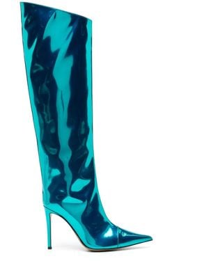 Alexandre Vauthier Alex 105mm Knee-high Boots - Blue