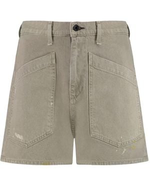 ASKK NY Cotton Denim Shorts - Grey