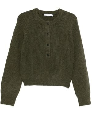 IRO Crew Neck Cardigan - Green