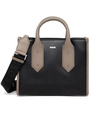 BOSS Bolso de mano con logo - Negro