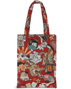 Bless Handtasche Aus Jacquard - Rot