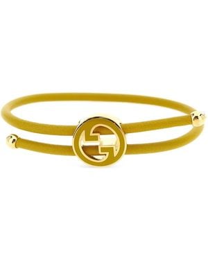 Gucci Round Interlocking G Bracelet - Yellow