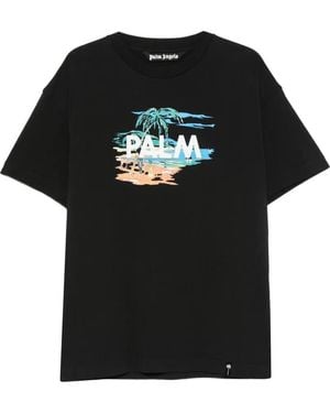 Palm Angels T-Shirt À Manches Courtes - Black