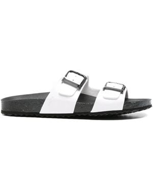 Geox Brionia Double-Buckle Sandals - White