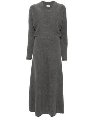 Brunello Cucinelli Cashmere Long Dress - Grey