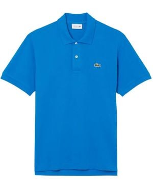 Lacoste Short-Sleeve Logo-Embroidered Polo Shirt - Blue