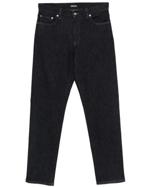 ZEGNA Buttoned Jeans - Blue