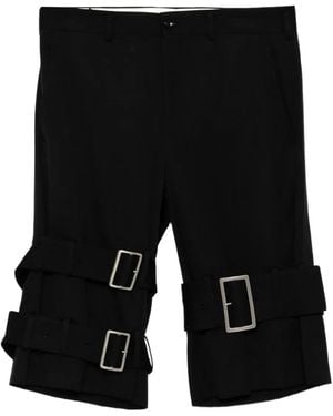 Comme des Garçons Shorts Met Gespband - Zwart