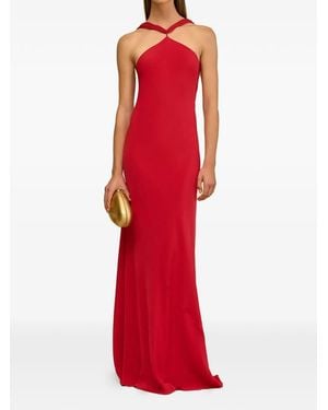 Cult Gaia Phoebe Halterneck Maxi Dress - Red