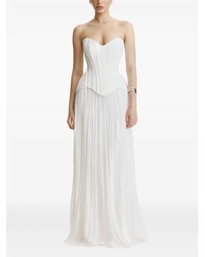 Benedetto Sculpted Corset Top - White