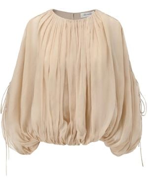 Into The East Silk Blouse - Natural