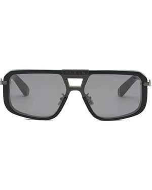 Philipp Plein Oversized-Frame Sunglasses - Grey