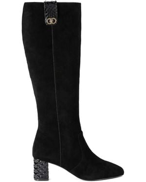 Kurt Geiger チェルシー 55mm ブロックヒールブーツ - ブラック