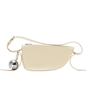 Burberry Shield レザー ショルダーバッグ ミニ - ナチュラル