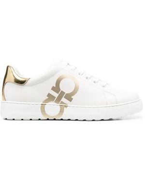 Ferragamo レザースニーカー - ホワイト