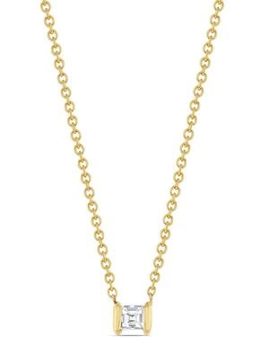 Lizzie Mandler Collier Mini Anchor En 18Ct Pavé De Diamants - Métallisé