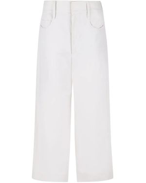 Max Mara Hose Mit Geradem Bein - Weiß