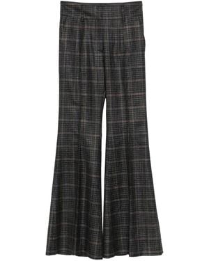 Gabriela Hearst Plaid Pants - Black