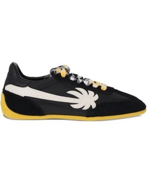 Palm Angels Pa 5 Leather Trainers - Black