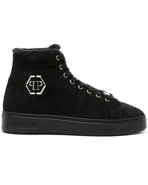 Philipp Plein Hexagon High-Top Sneakers - Black