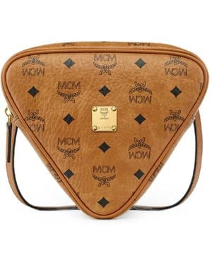 MCM Mini Aren Tambourine Shoulder Bag - Brown