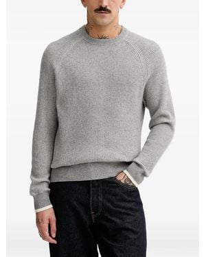 Marc O' Polo Pull Côtelé À Manches Raglan - Gris