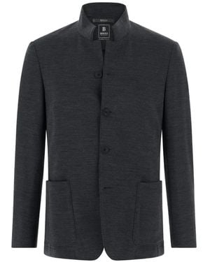 BOGGI Blazer Diagonal Wool Blend Wooltech - Blue